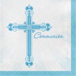 creative converting Blue Blessings Communion Lun. Napkins - 36ct.