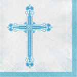creative converting Blue Blessings Lun. Napkins - 36ct.