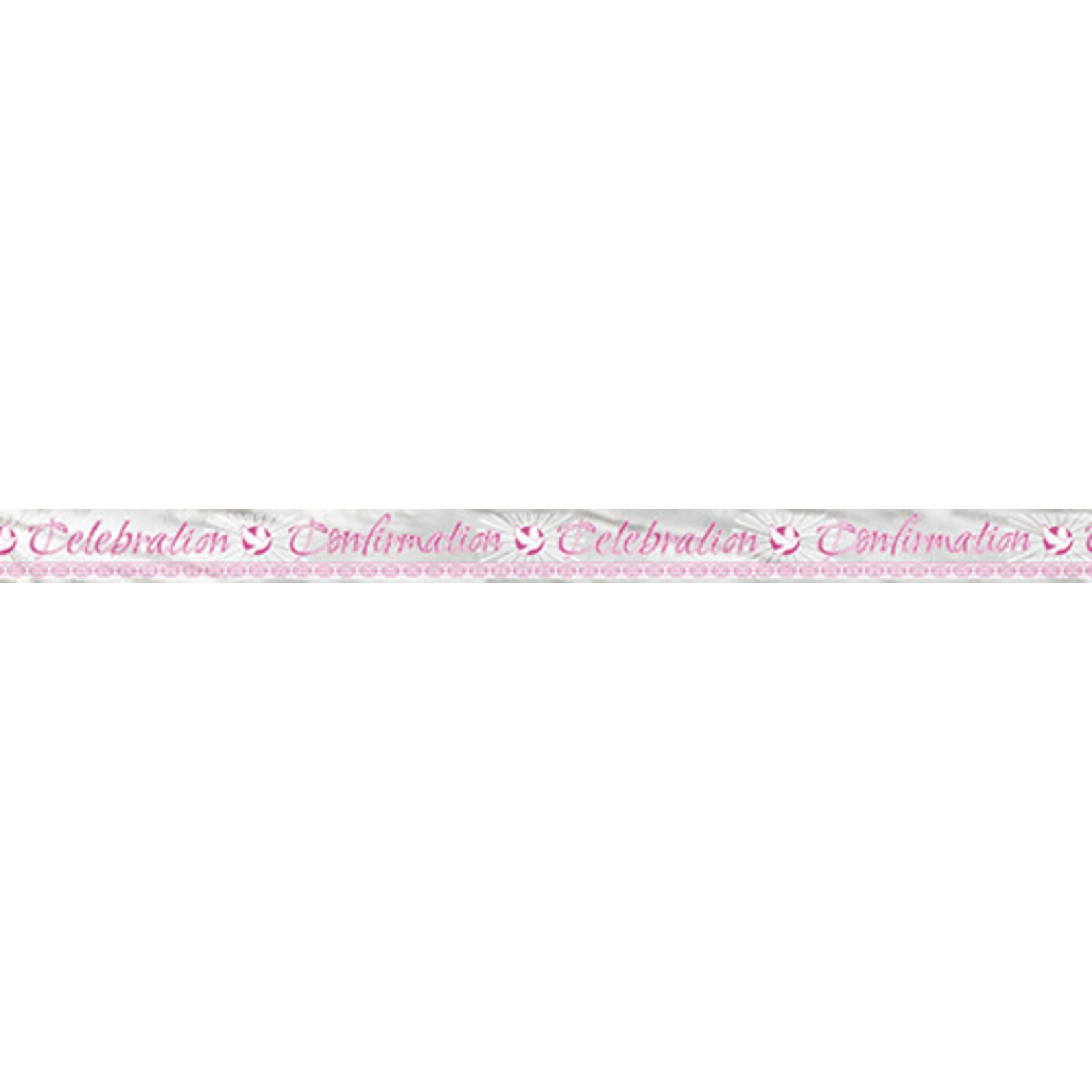 unique Pink Radiant Cross Communion Banner - 12ft.