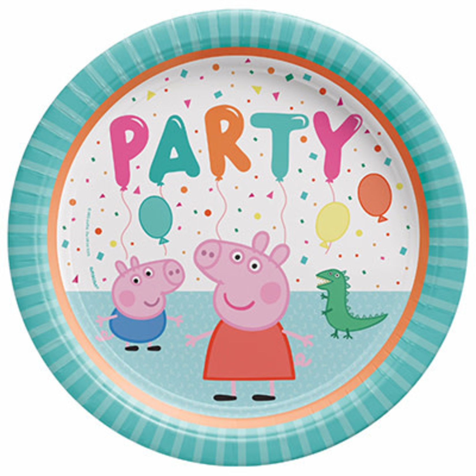 Amscan Peppa Pig Confetti Party 9" Plates - 8ct.