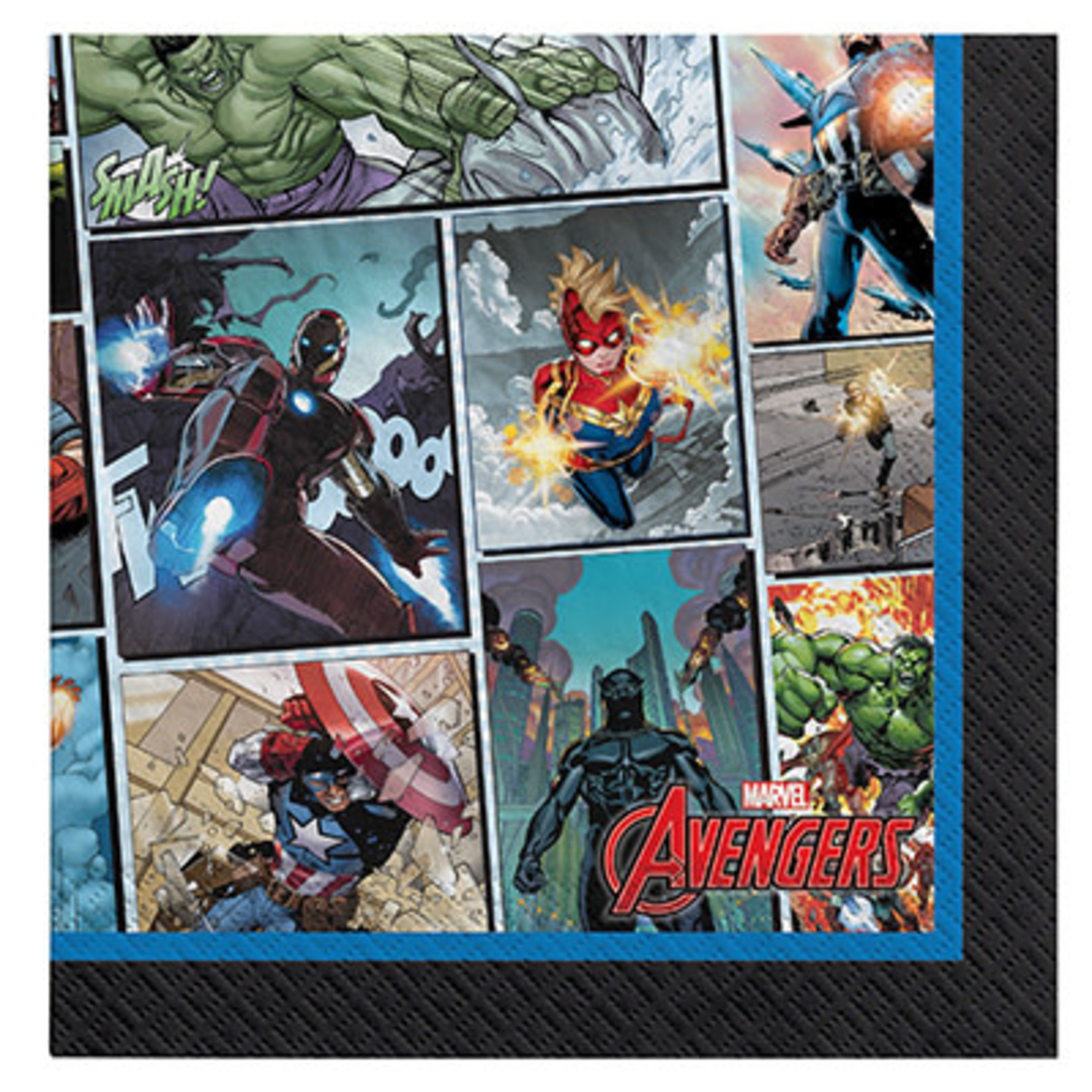 Amscan Marvel Avengers Powers Unite Bev. Napkins - 16ct.