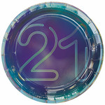 Amscan Finally 21 7" Plates - 8ct.