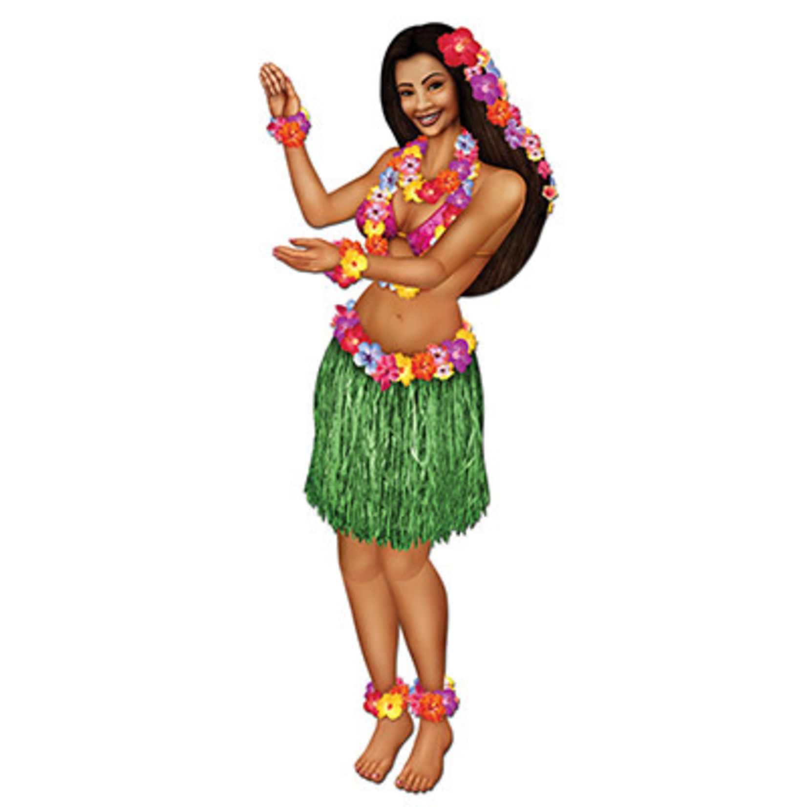 Beistle 38" Jointed Hula Girl - 1ct.