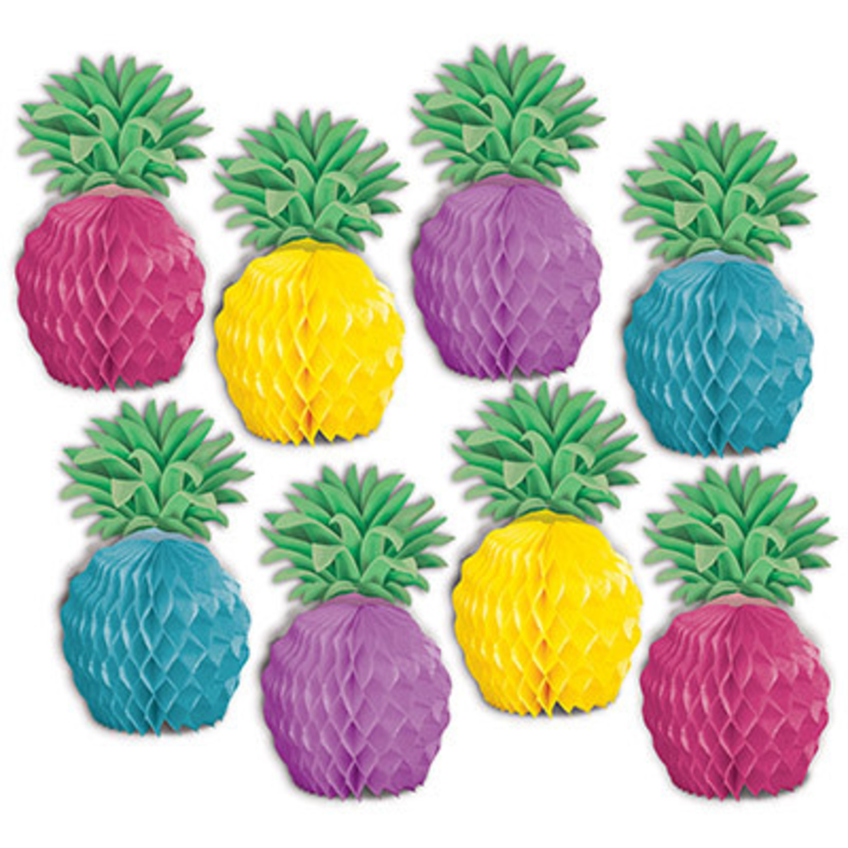 Beistle 5.25" Mini Pineapple Centerpieces - 8ct.