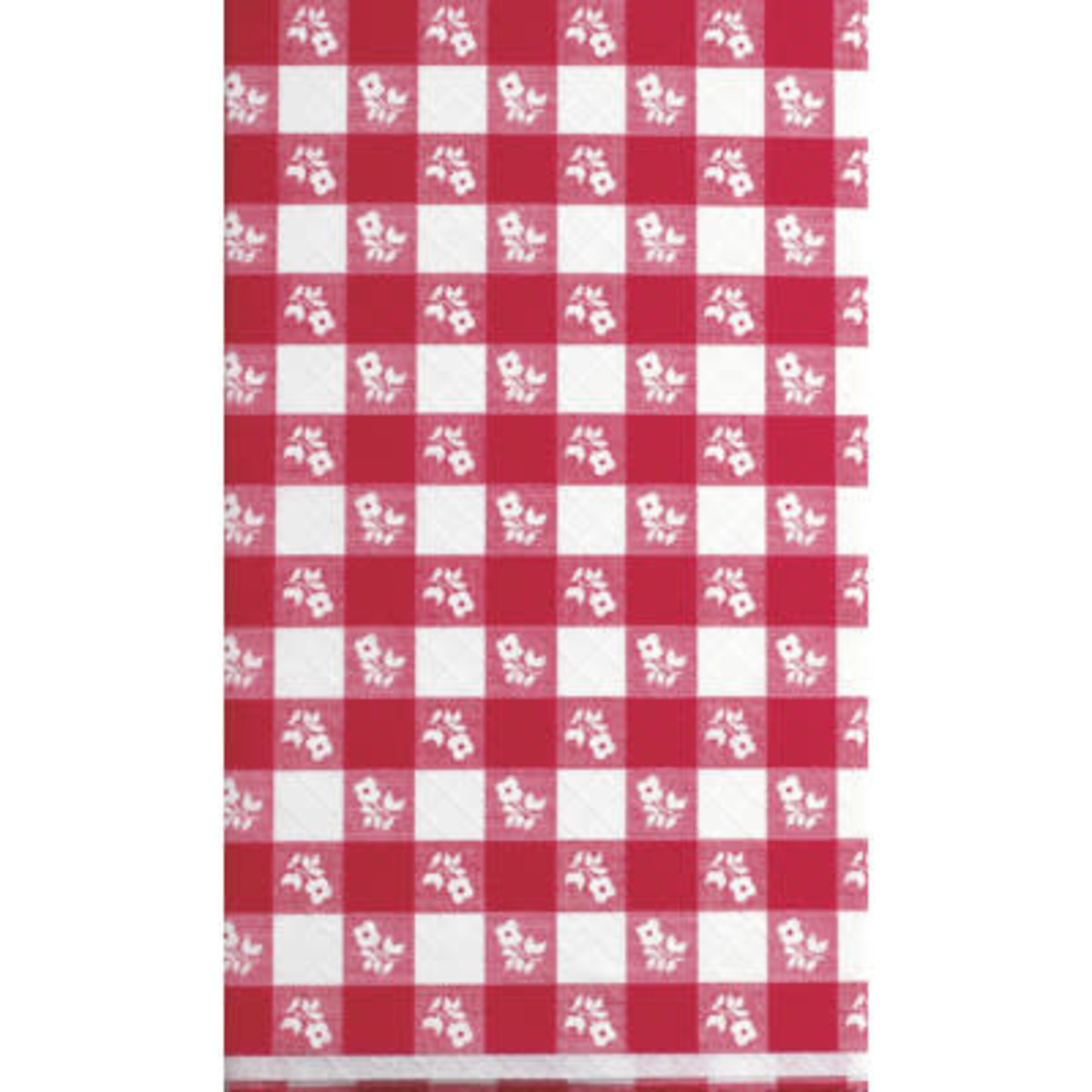 Creative Converting Red Gingham Tableskirt -  13' x 29"