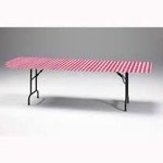Creative Converting Classic Gingham Rect. Stay-Put tablecover - 30" x 96"
