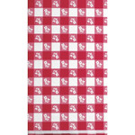 Creative Converting Red Gingham Plastic Tablecover -  1ct. (54"x 108")