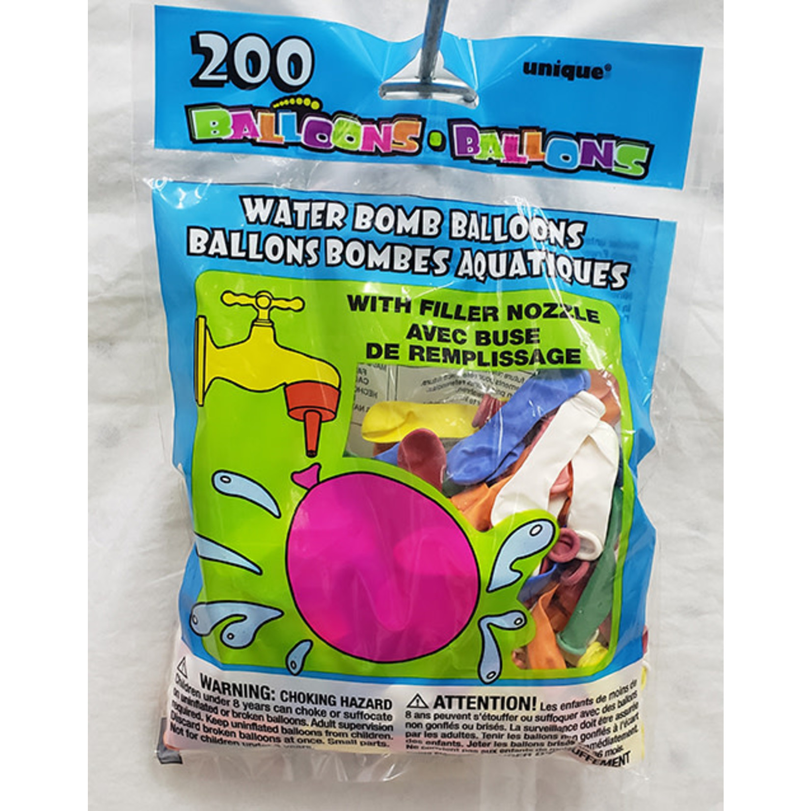 unique Water Balloons w/ Nozzle - 200ct.