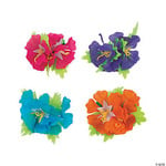 fun express Hibiscus Flower Hair Clip - 1ct. Asst. Colors