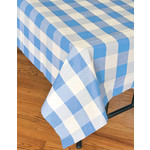 Havercamp Light Blue Plaid Table Cover - 54" x 108"