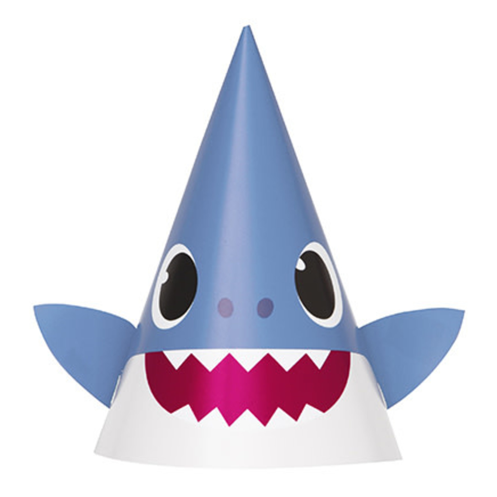 unique Baby Shark Party Hats - 8ct.