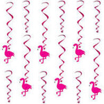 Beistle Flamingo Swirls - 12ct.