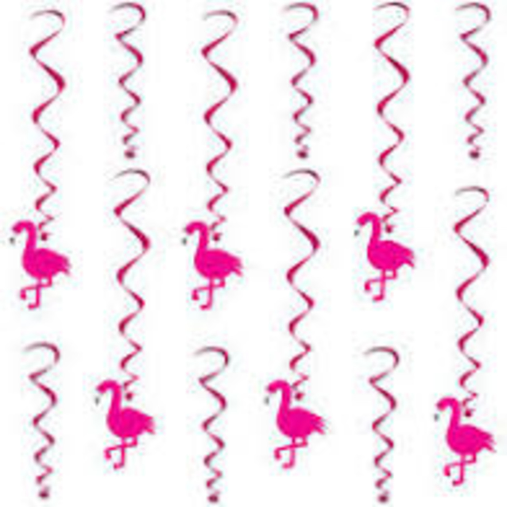 Beistle Flamingo Swirls - 12ct.