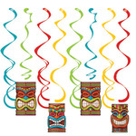 Creative Converting Tiki Time Dizzy Danglers - 8ct.