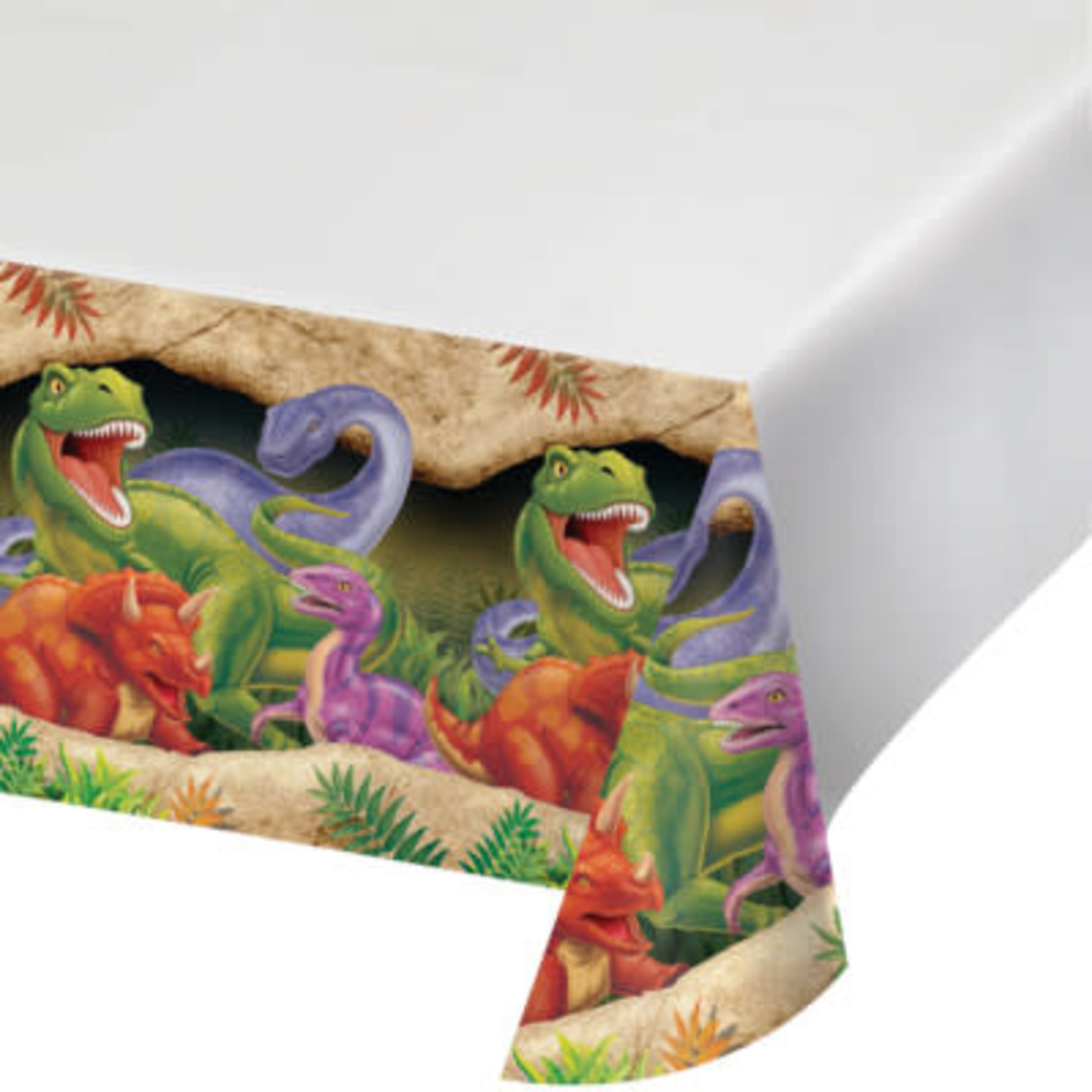 Creative Converting Dino Blast Plastic Tablecover - 1ct. (54" x 108")