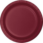 Touch of Color 10" Burgundy Paper Banquet Plates - 24ct.