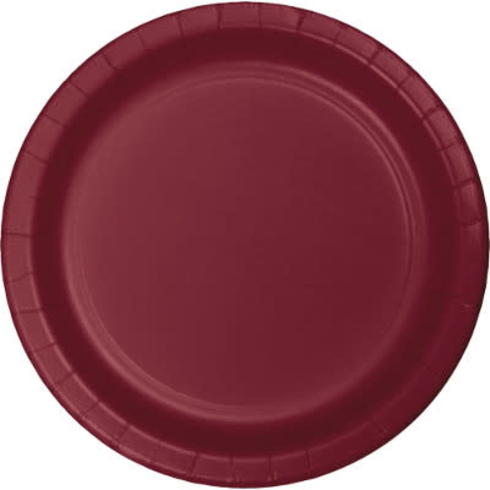 Touch of Color 10" Burgundy Paper Banquet Plates - 24ct.