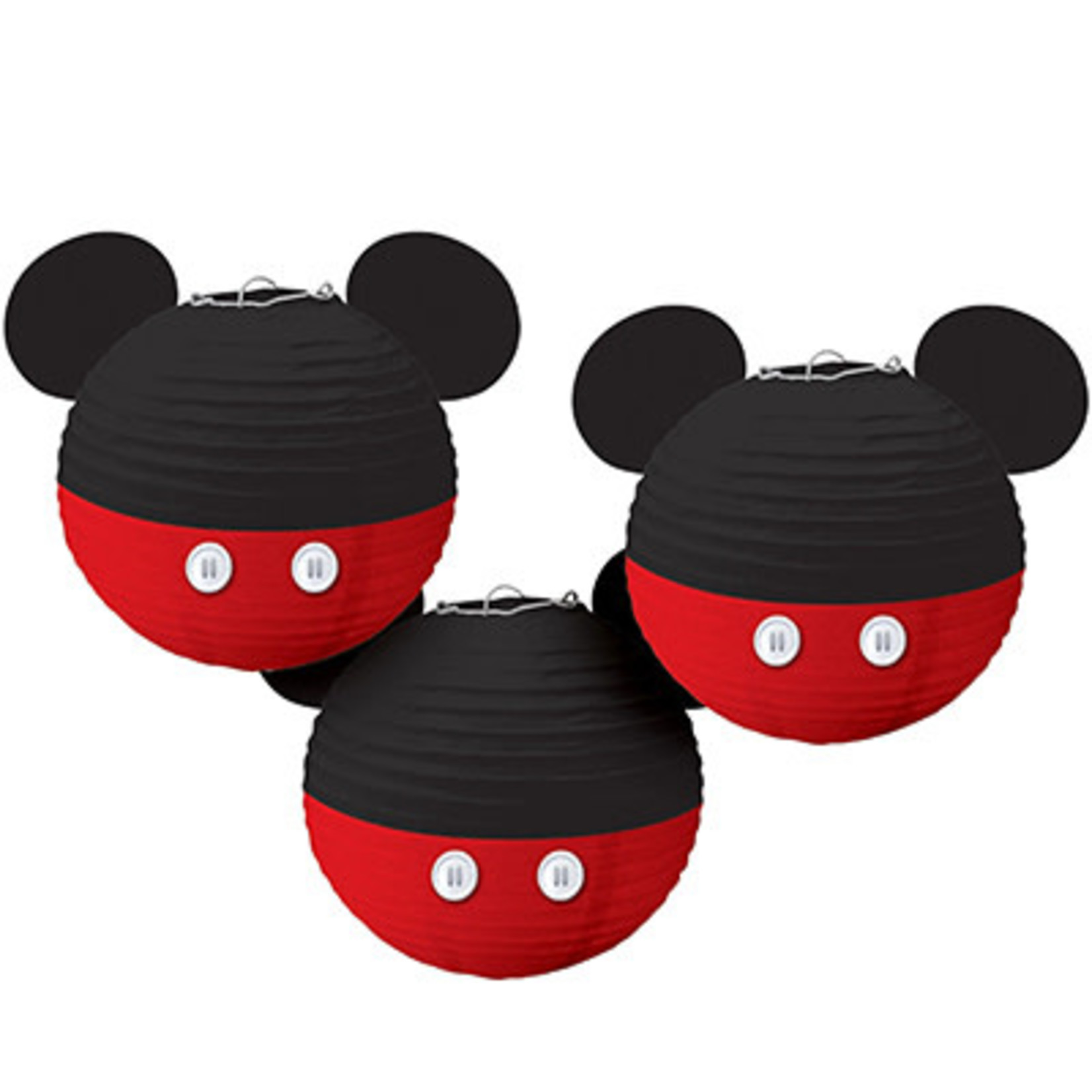 Amscan Mickey Mouse Lanterns - 3ct.