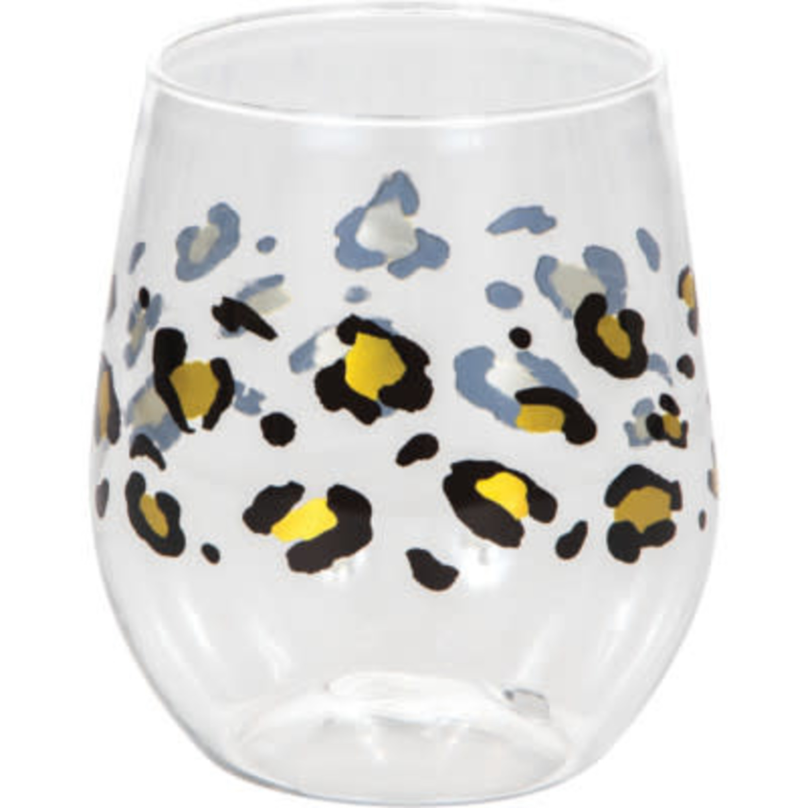 Creative Converting Leopard 14oz. Wine Glass - 1ct.