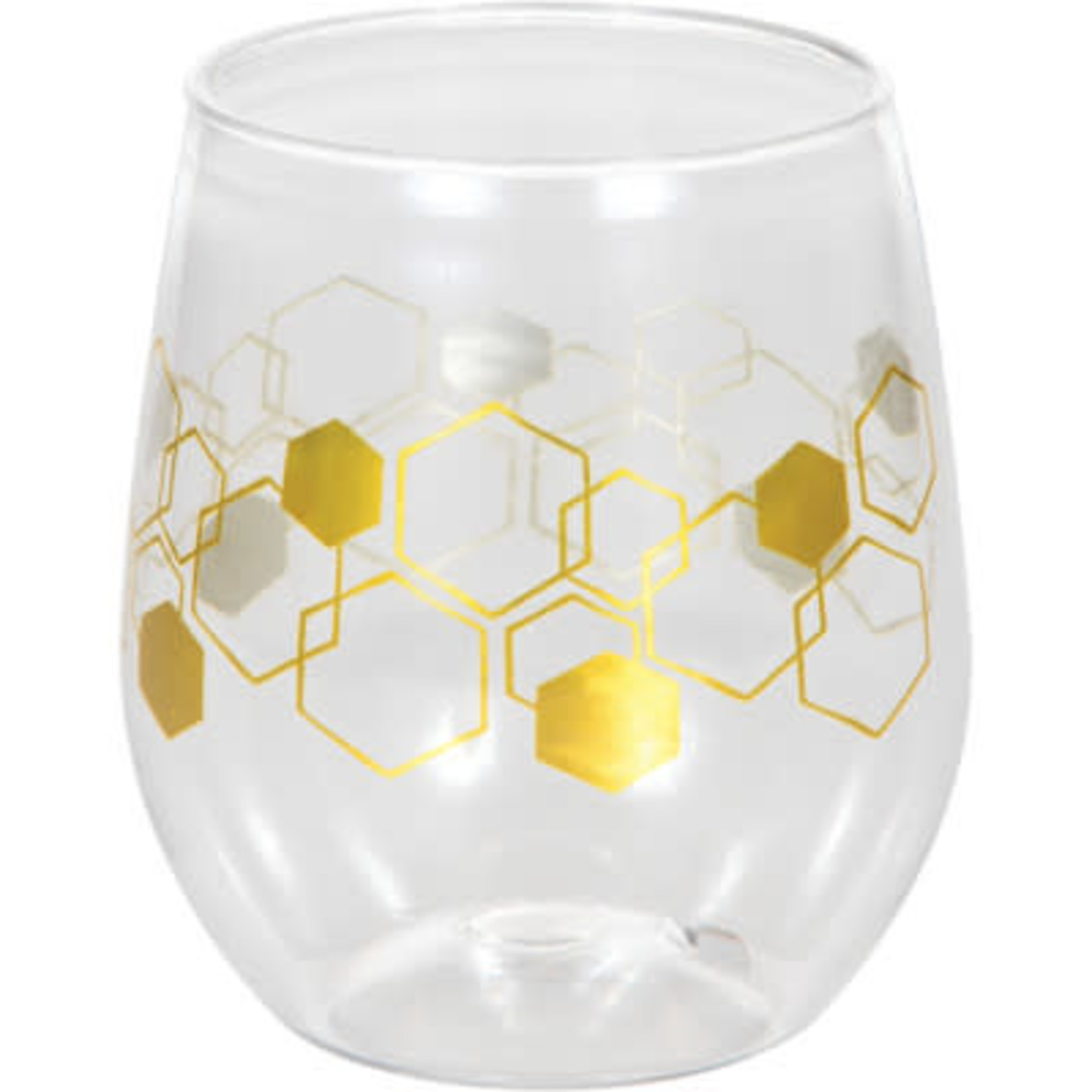 Creative Converting 14oz. Honeycomb Wine Glass - 1ct.