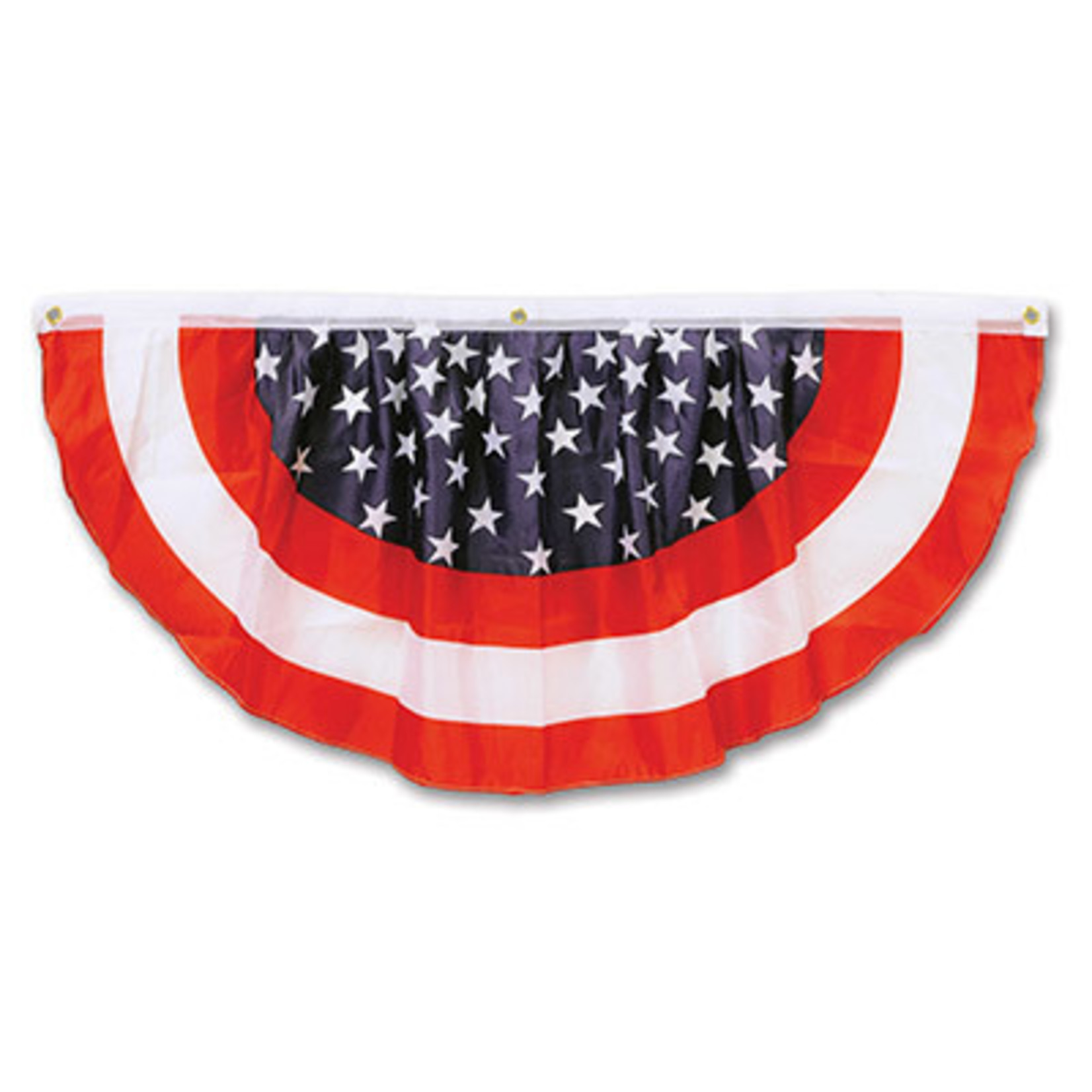 Beistle Stars & Stripes Fabric Bunting  - 4ft.
