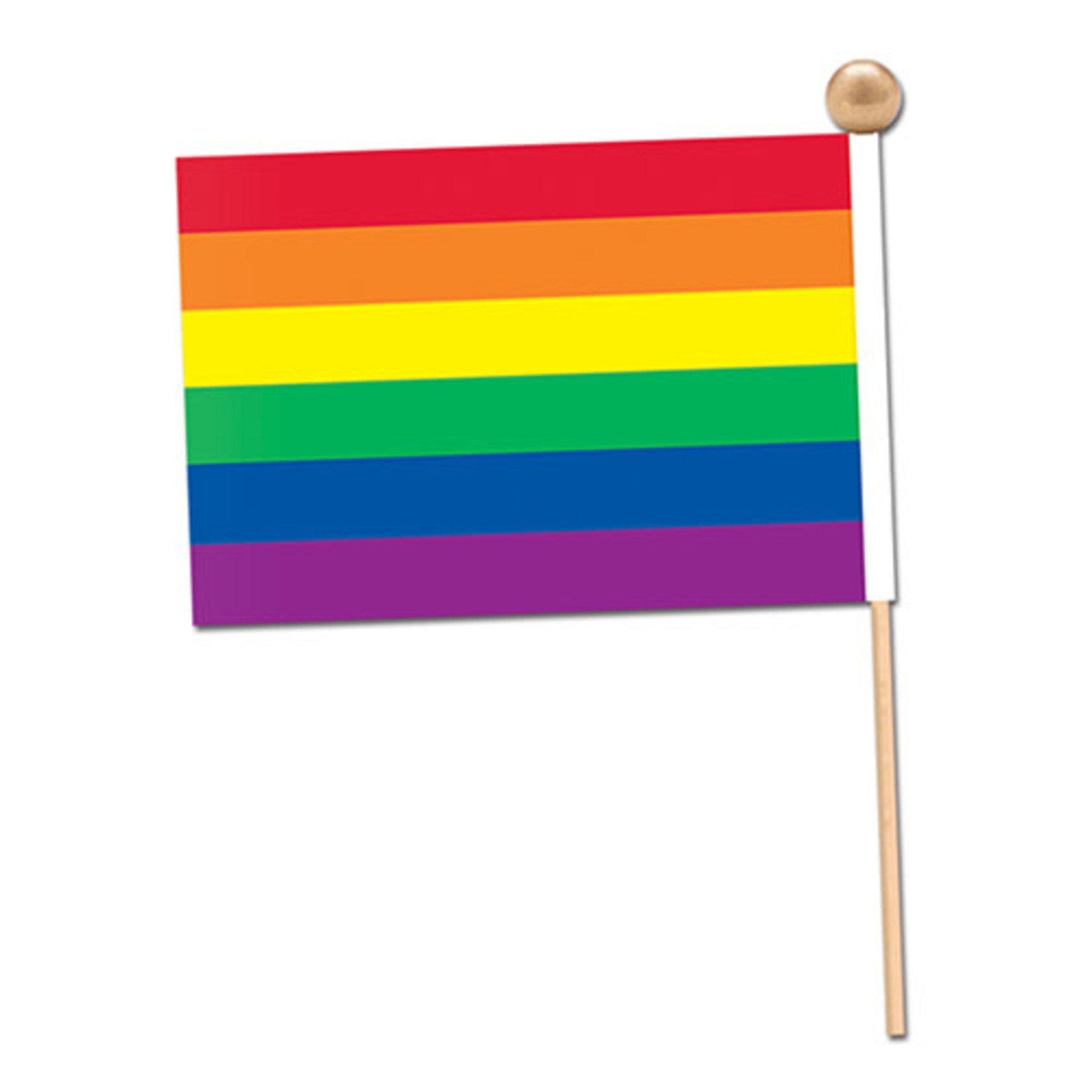 Beistle Large Rainbow Flag - 17" x 12"