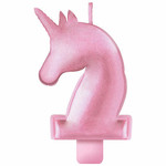 Amscan 5" Pink Enchanted Unicorn Candle - 1ct.