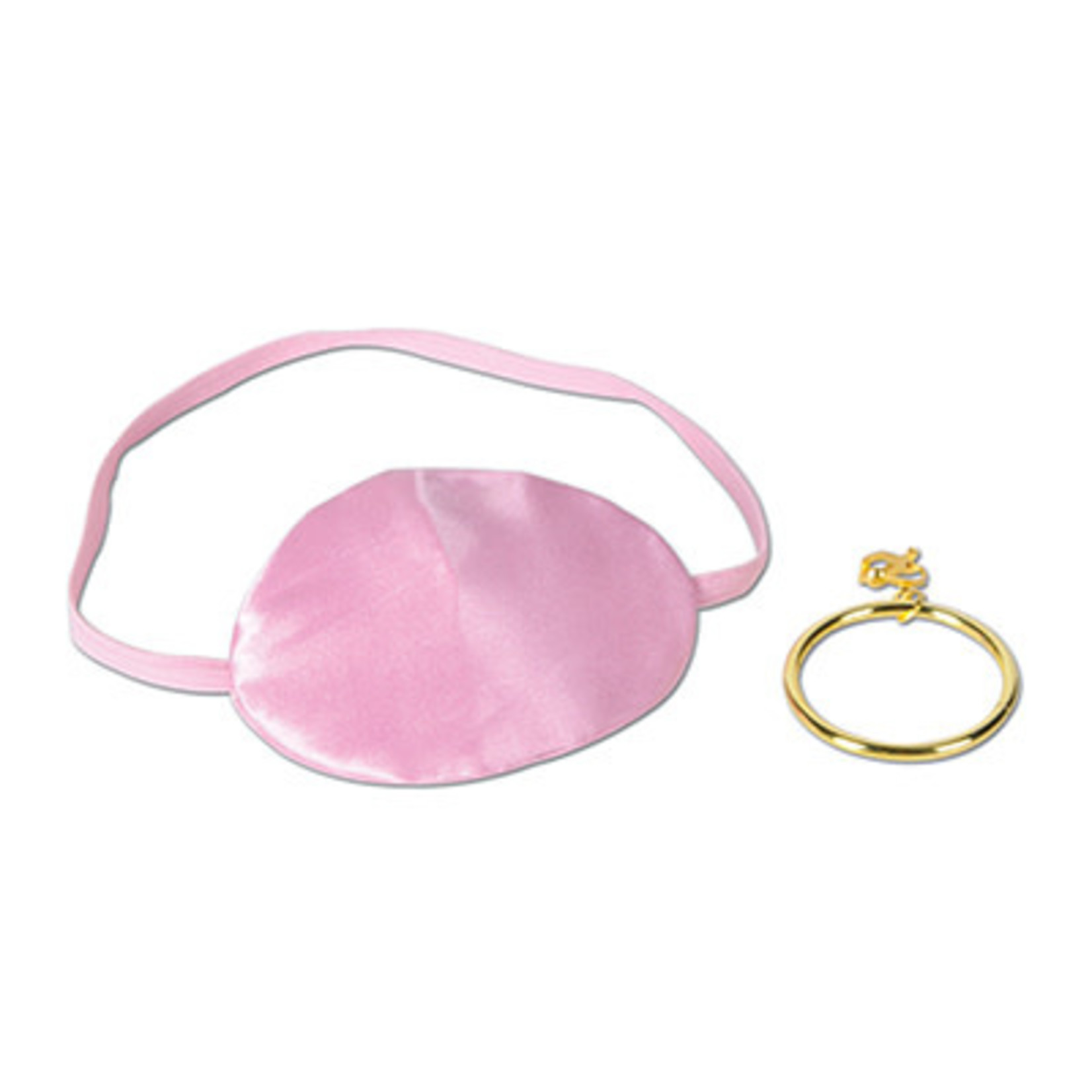 Beistle Pink Pirate Eye Patch w/Plastic Earring - 1ct.