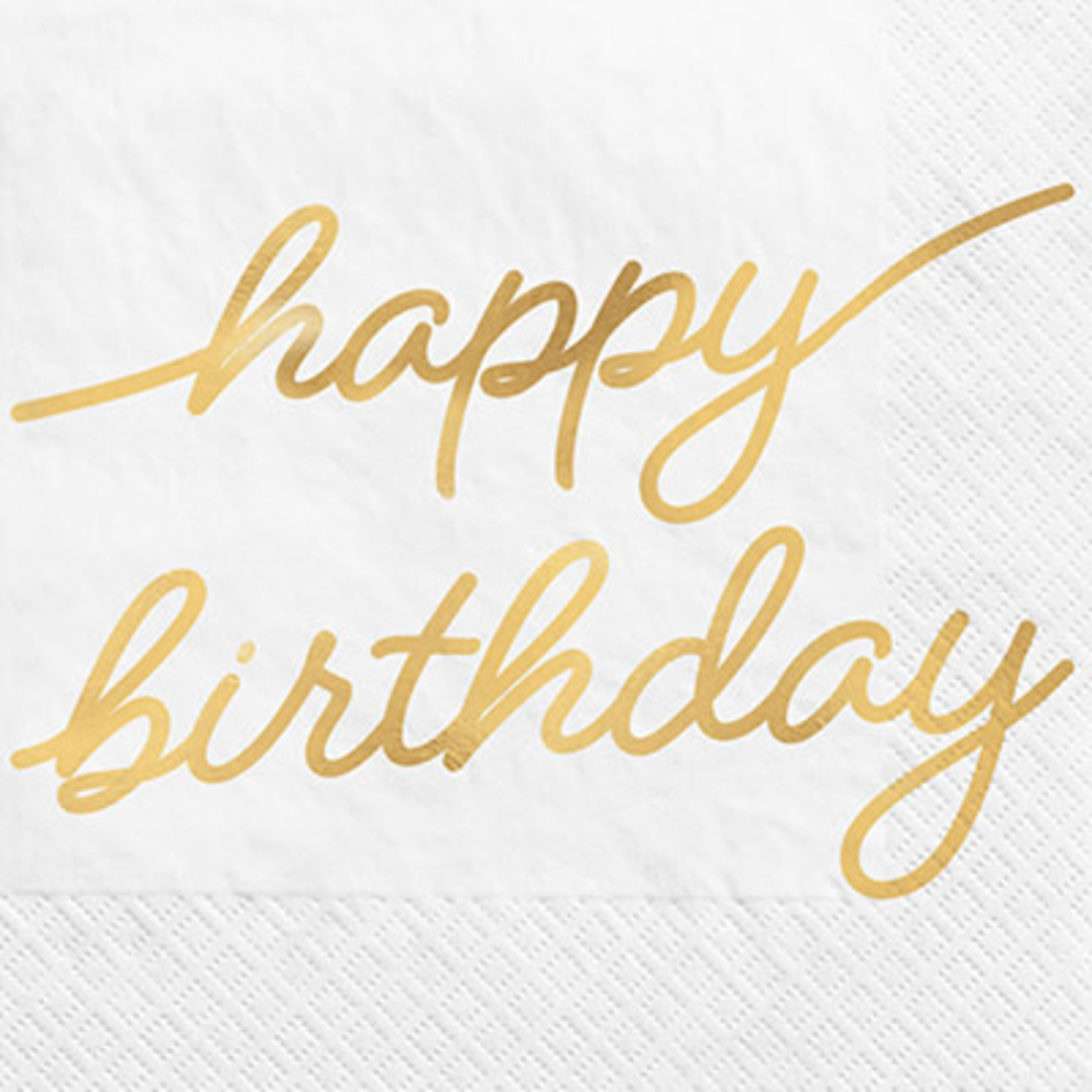 Amscan Golden Age Birthday Beverage Napkins - 16ct.