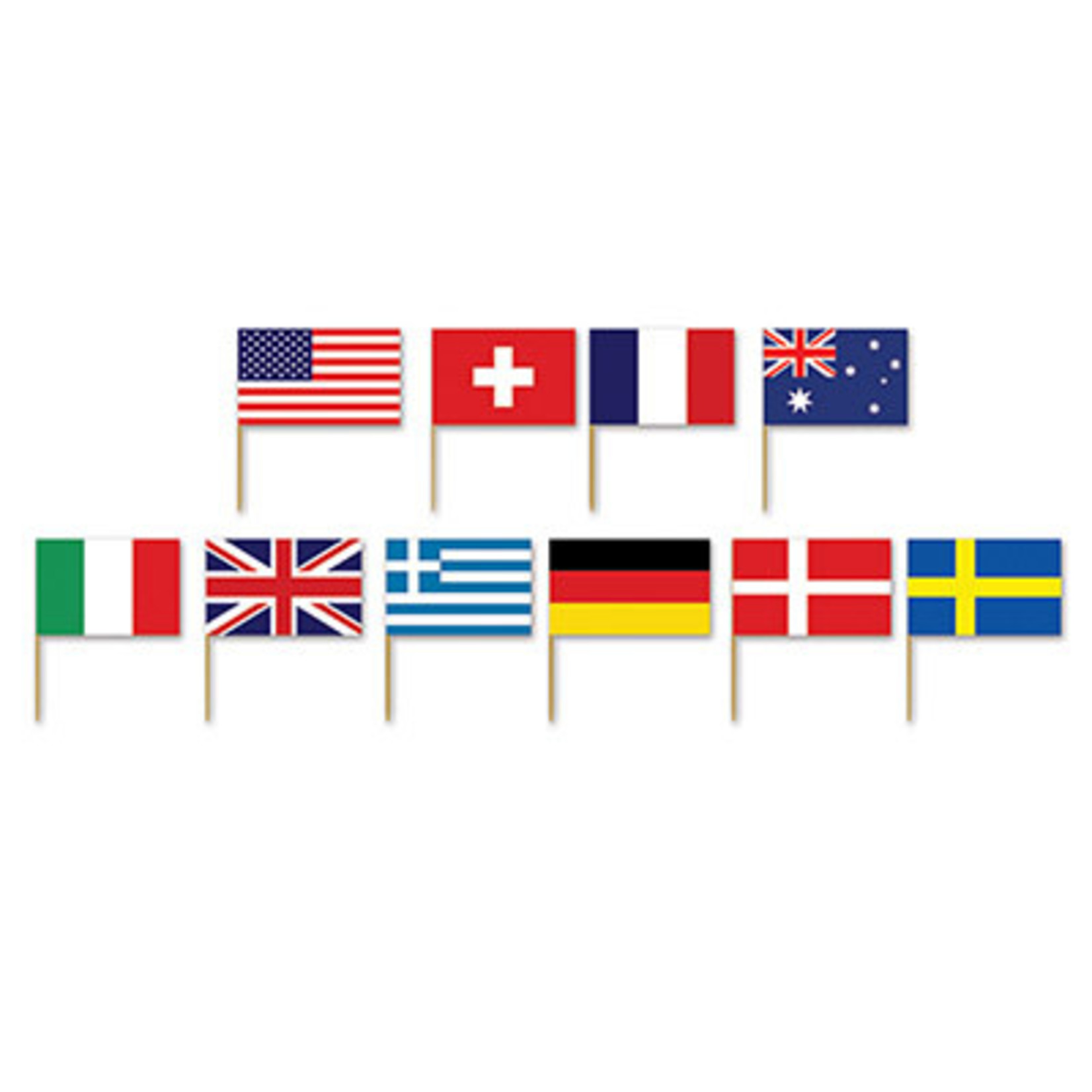 Beistle International Flag Picks - 50ct.