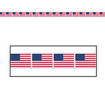 Beistle American Flag Party Tape - 20ft.