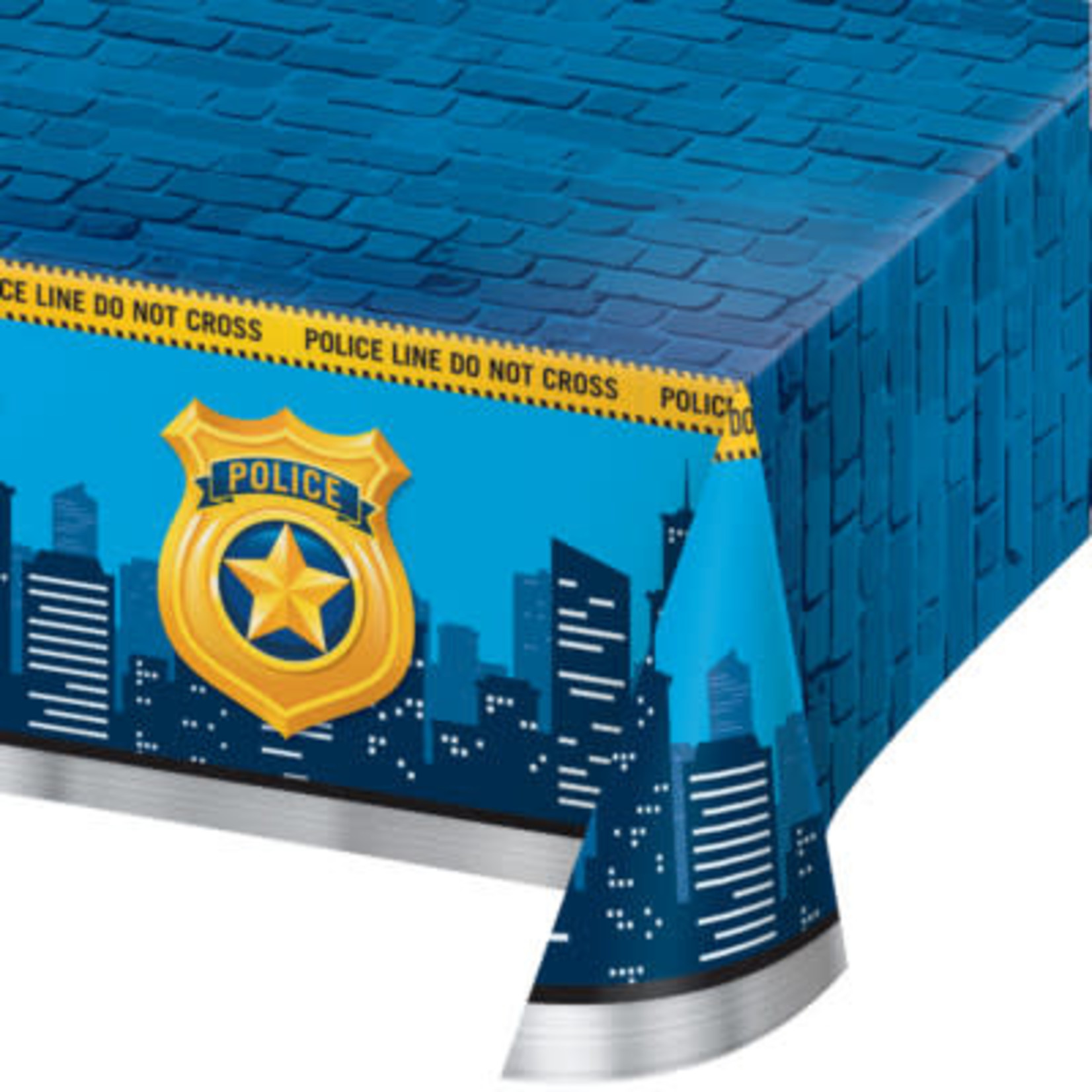 Creative Converting Police Party Tablecover - 54" x 102"