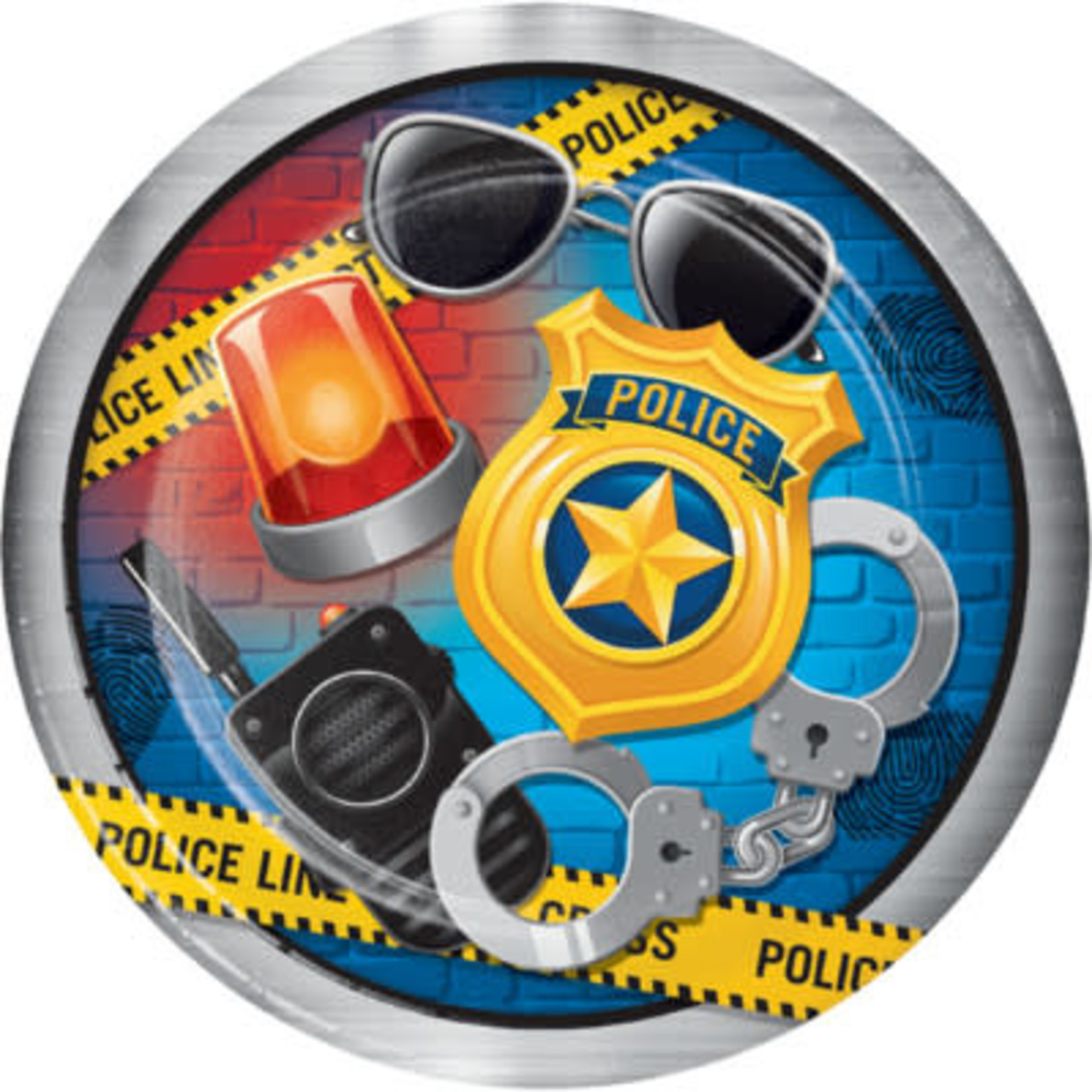 Creative Converting Police Party 9" Plates - 8ct.