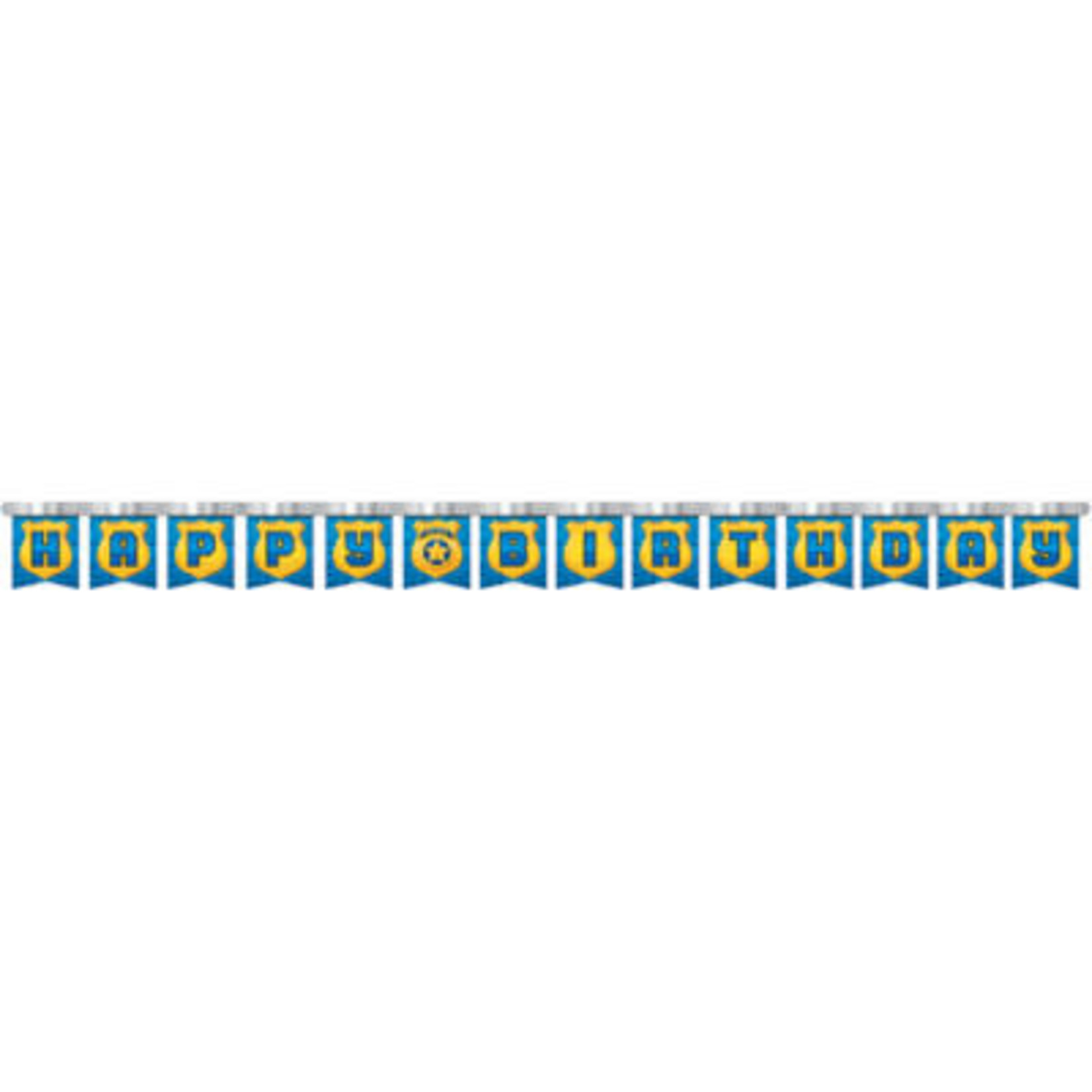 Creative Converting Police Party Birthday Banner - 8ct.