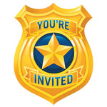 Creative Converting Police Party Invites - 8ct.