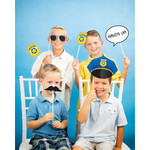 Creative Converting Police Party Photo Booth Props - 10ct.