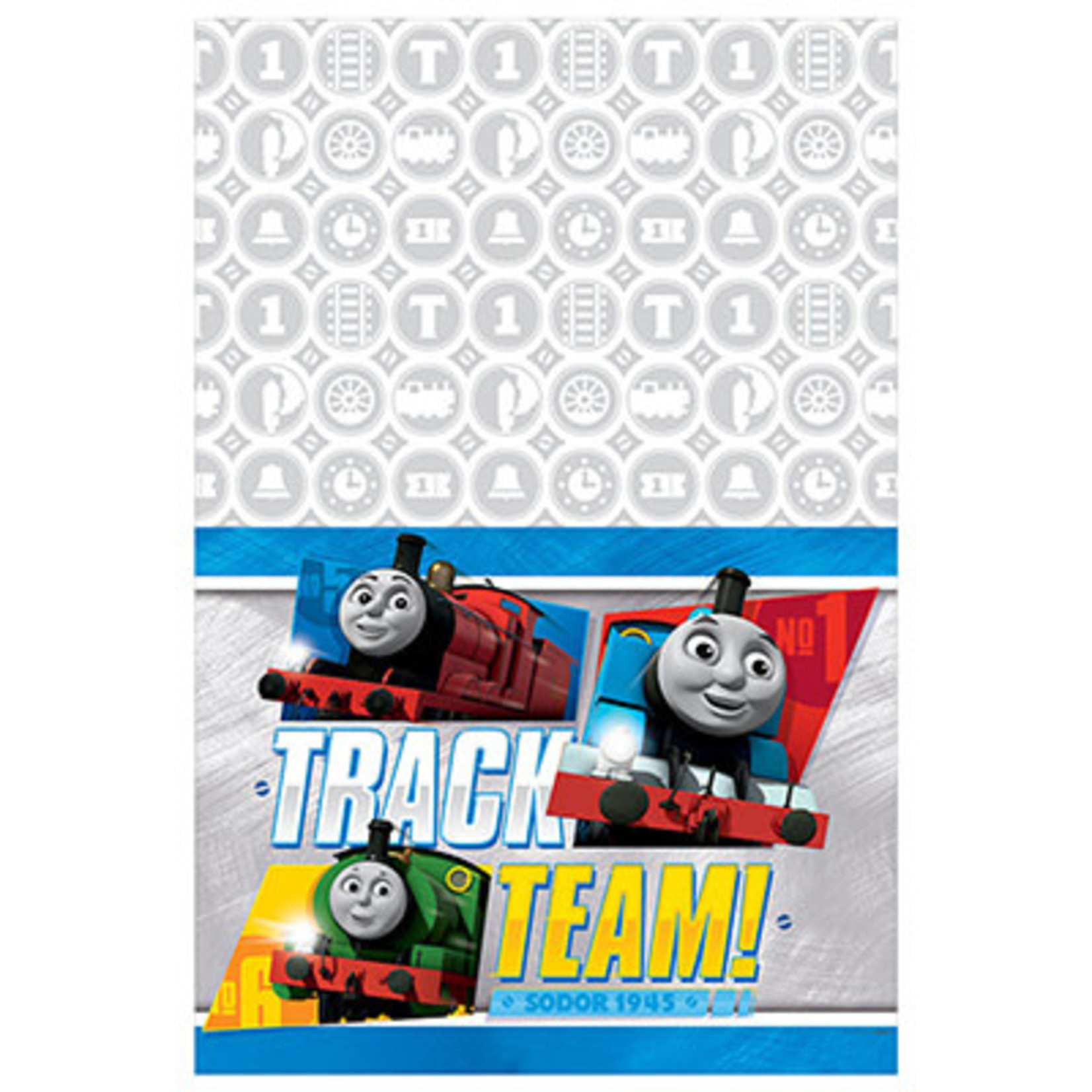Amscan Thomas All Aboard Tablecover - 54" x 96"