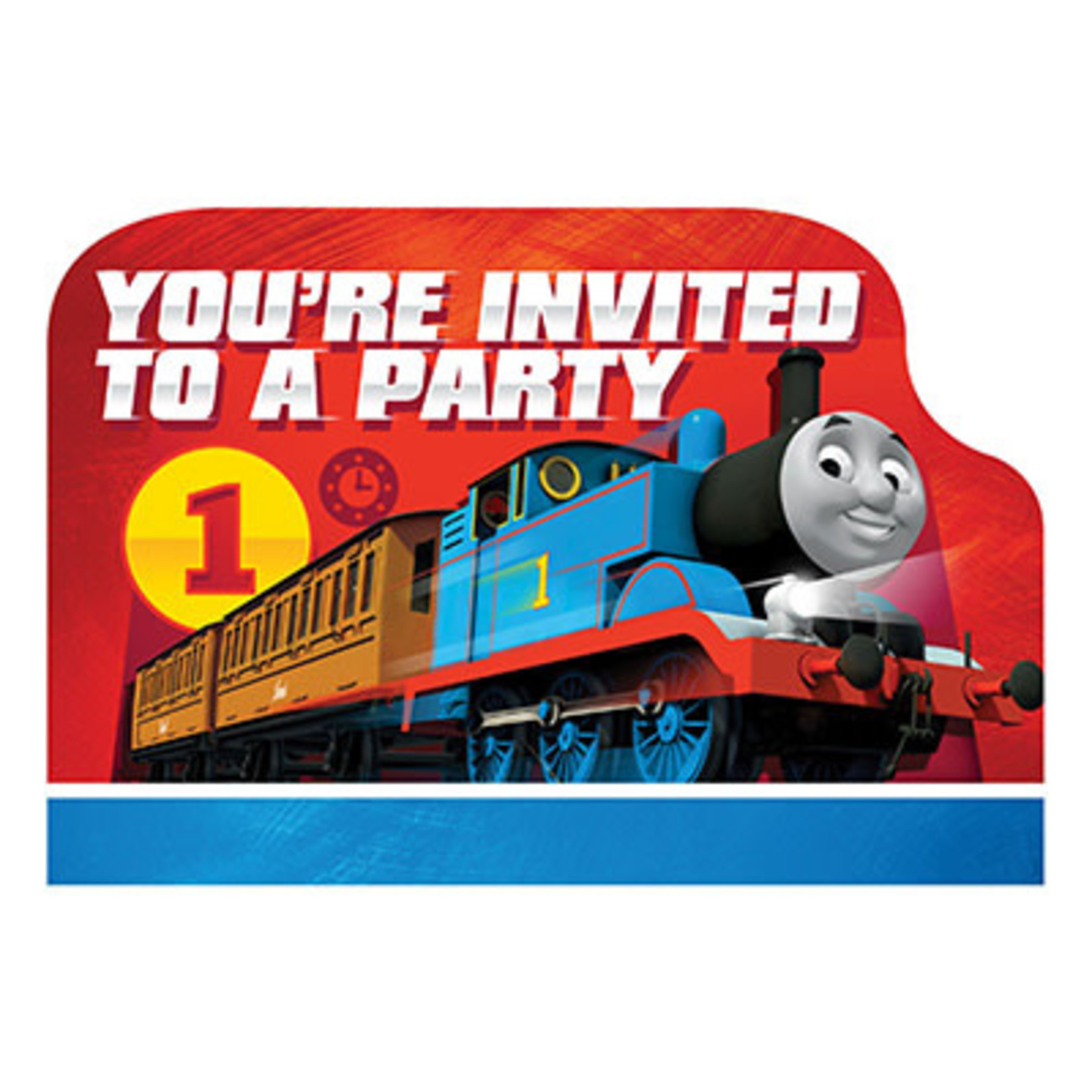 Amscan Thomas All Aboard Invites - 8ct.