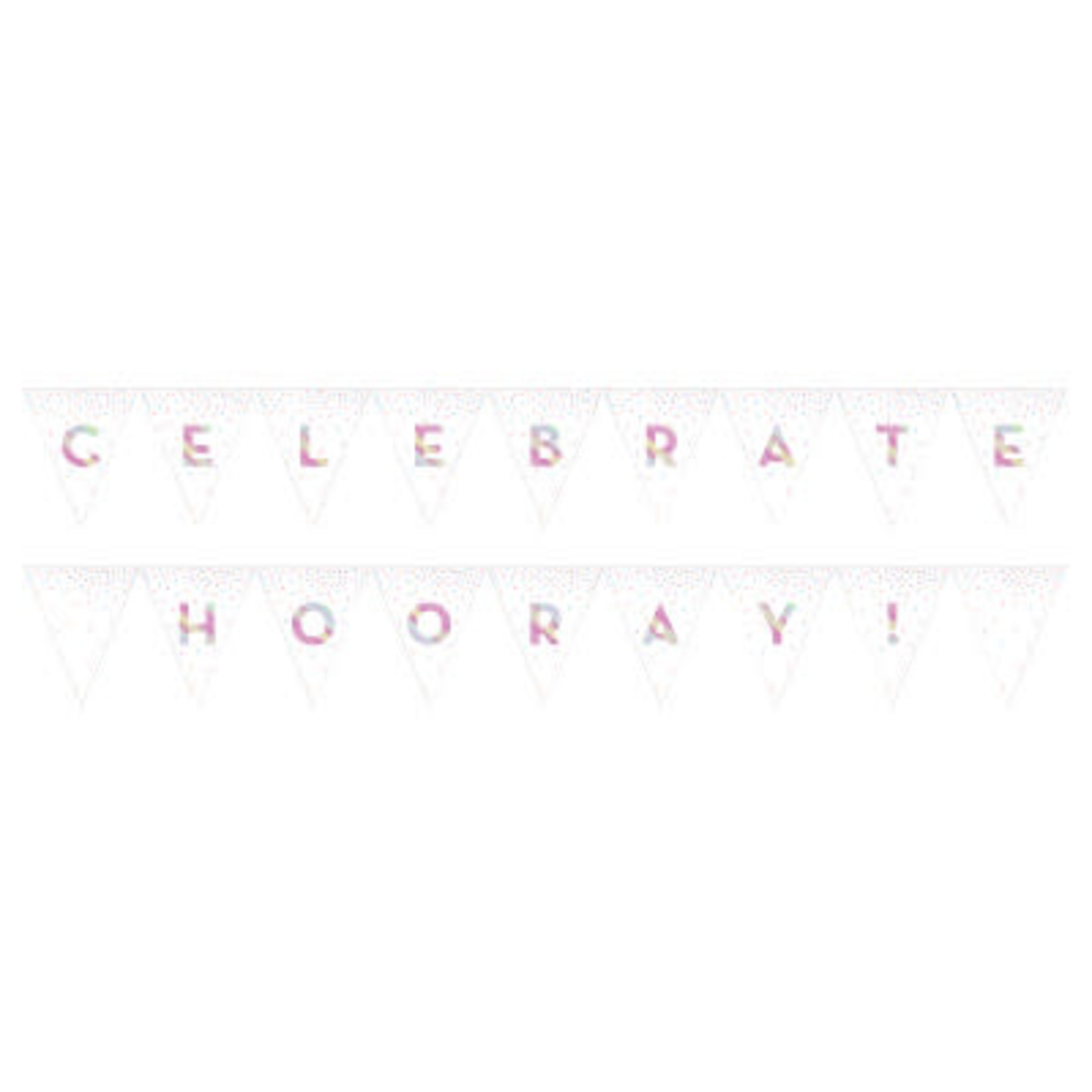 Creative Converting 2-Sided Celebrate/Hooray Banner - 9ft.