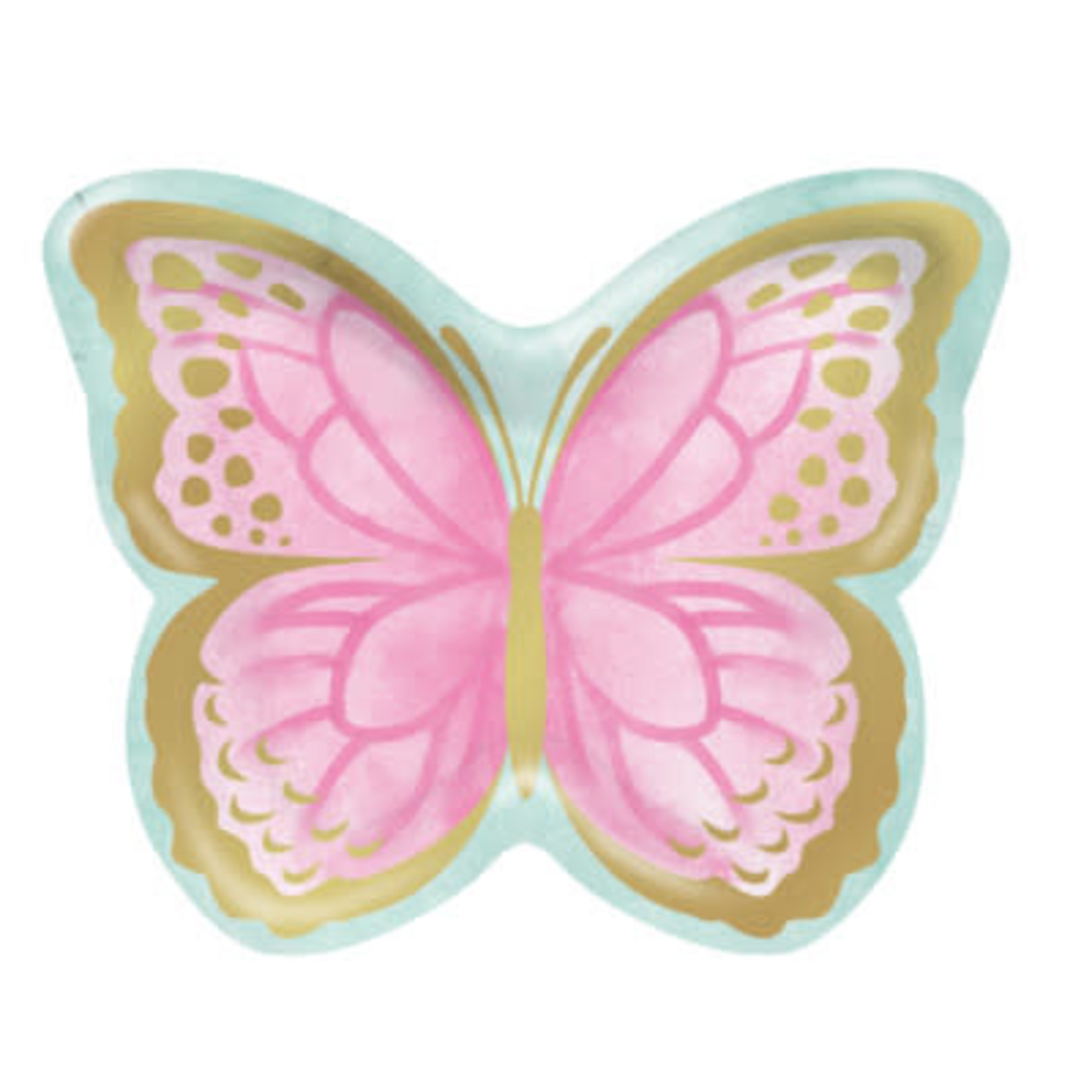 Creative Converting Butterfly 9" Shaped Plates - 8ct.