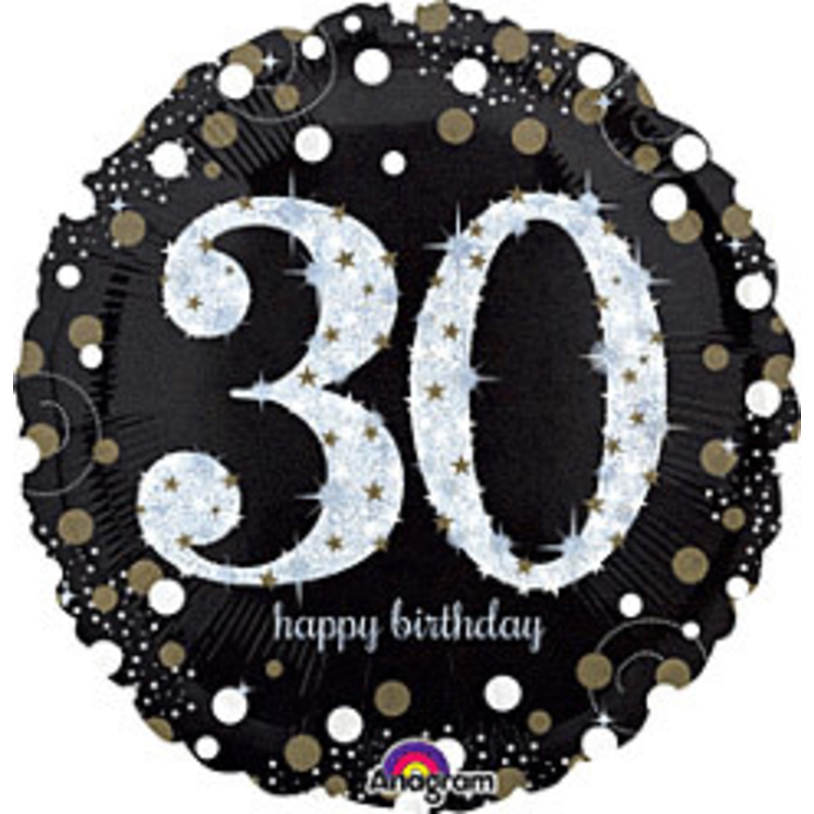 A to Z 18" Sparkling 30th Birthday Mylar