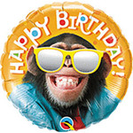 mayflower 18' Smiling Chimp Birthday Mylar