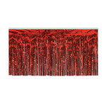Beistle Red 30" Metallic Table Skirting - 14'