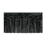 Beistle Black 30" Metallic Table Skirting - 14'