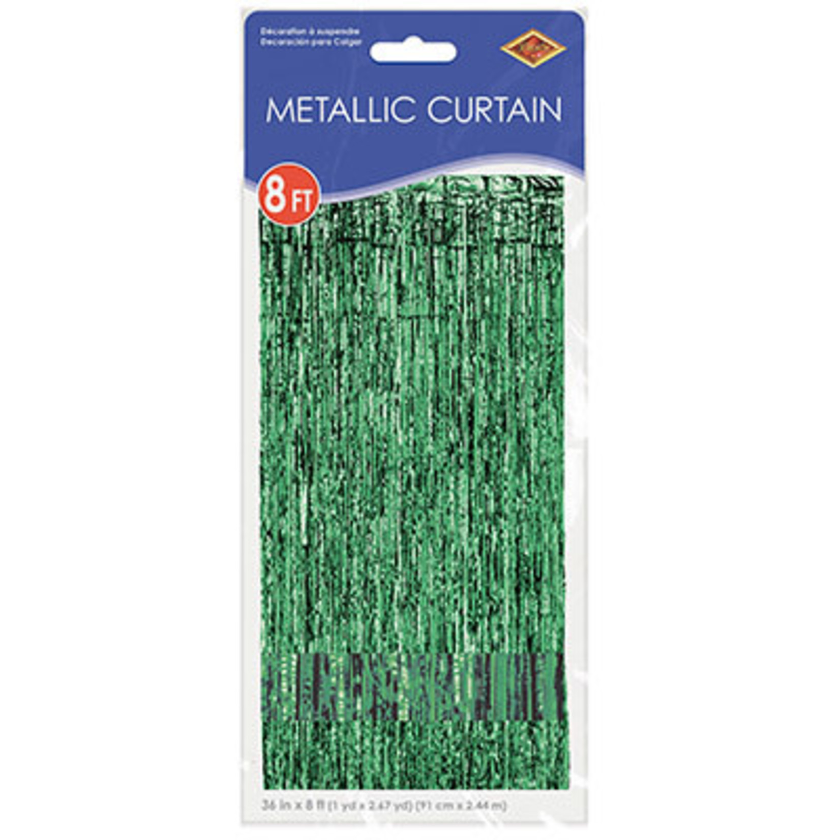 Beistle Green Metallic Door Curtain/Backdrop - 36" x 8'