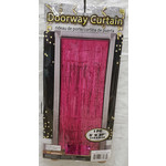SKD Party by Forum Hot Pink Metallic Door Curtain - 8ft.