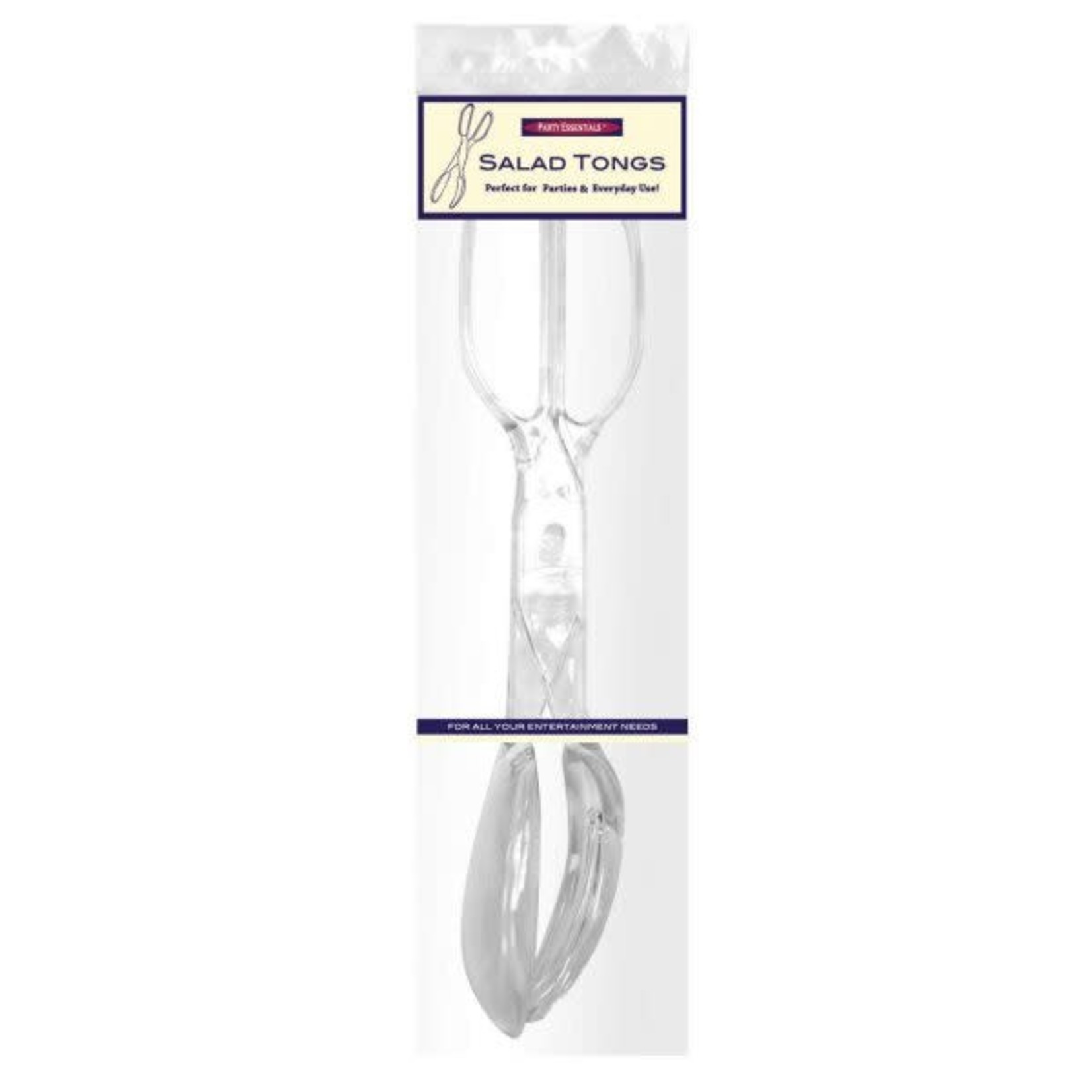 northwest 11.5" Clear Salad Tongs - 1ct.