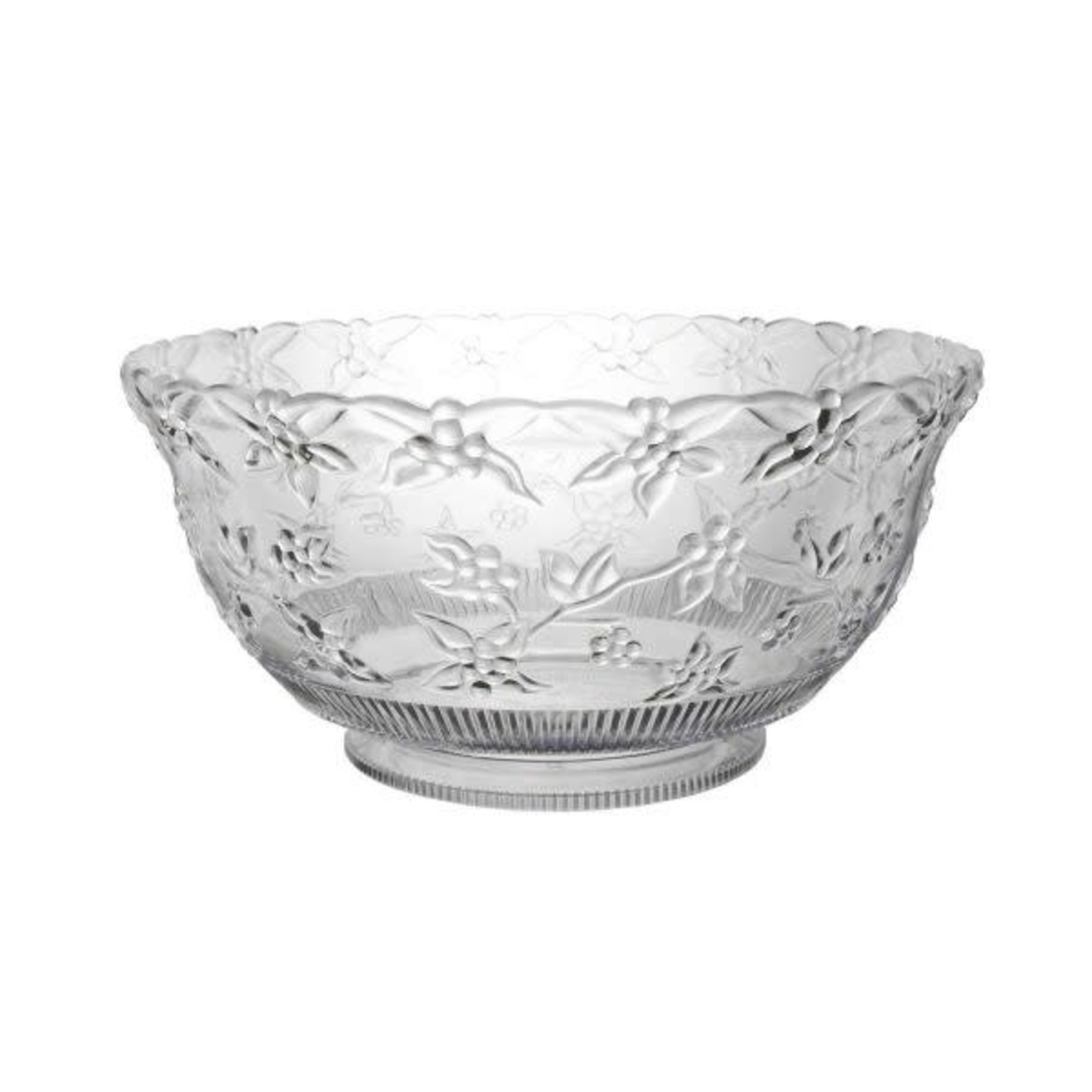 northwest Clear Floral Embossed Punch Bowl - 8qt.