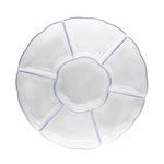 northwest Clear Scalloped Sectional Tray - 16"