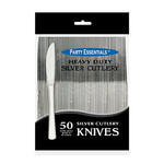 Party Essentials Silver Heavy Duty Knives - 50ct.